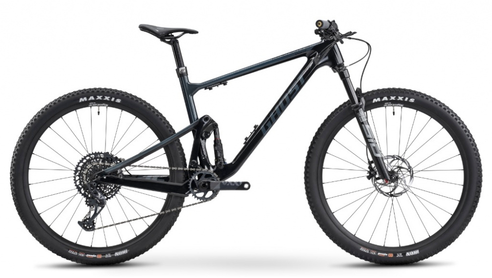 Celoodpružený horský bicykel GHOST Lector FS Advanced Black/Green 2024 Veľkosť rámu: M na výšku postavy 170-182 cm