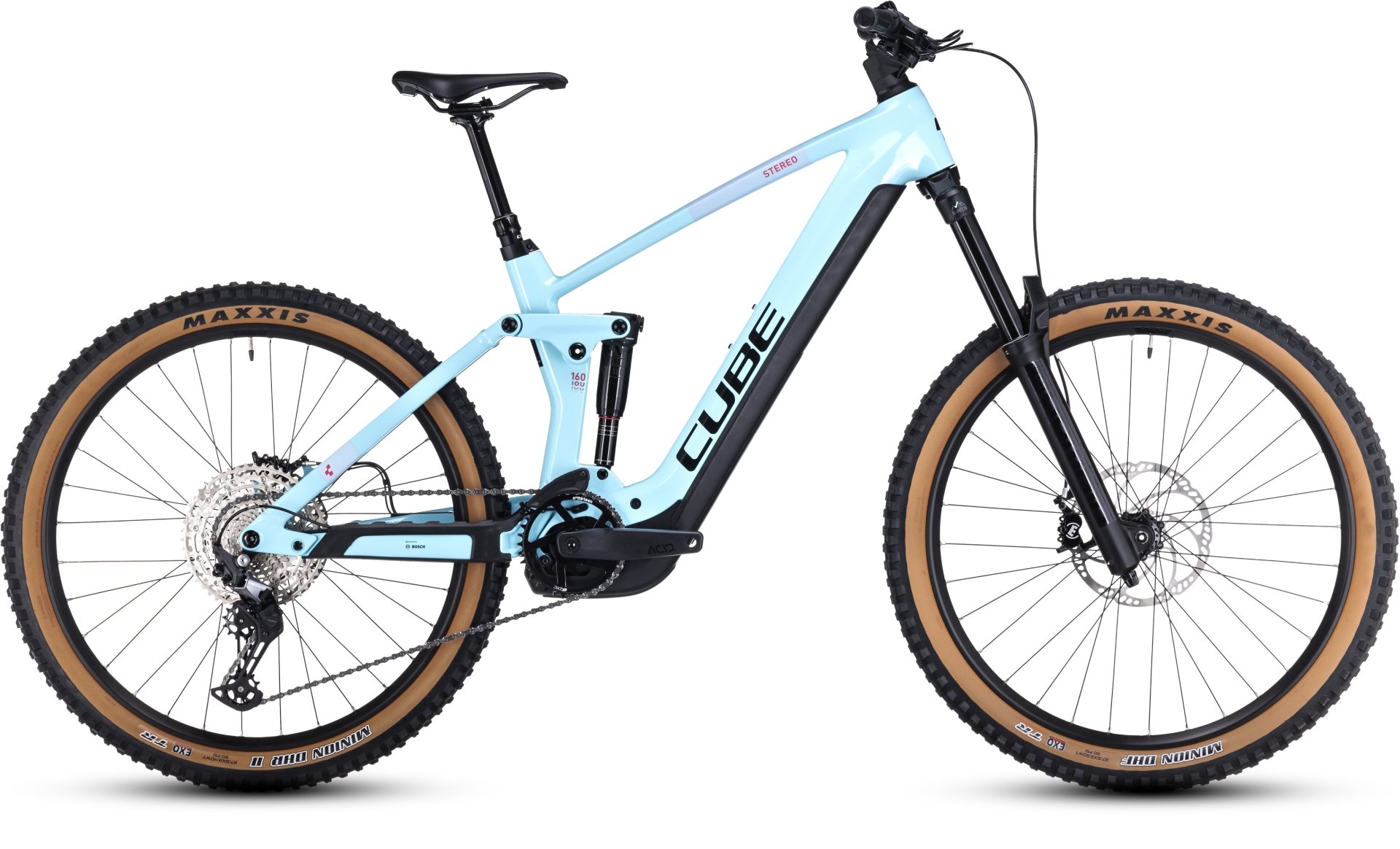 CUBE Stereo Hybrid 160 HPC Race 625 27.5 iceblue´n´black Varianta: 20"