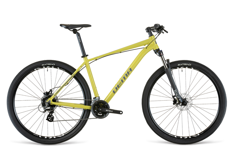 DEMA ENERGY 3 29 bicykel, mustard lime/dark grey Veľkosť rámu: 19" na výšku postavy 175-184 cm