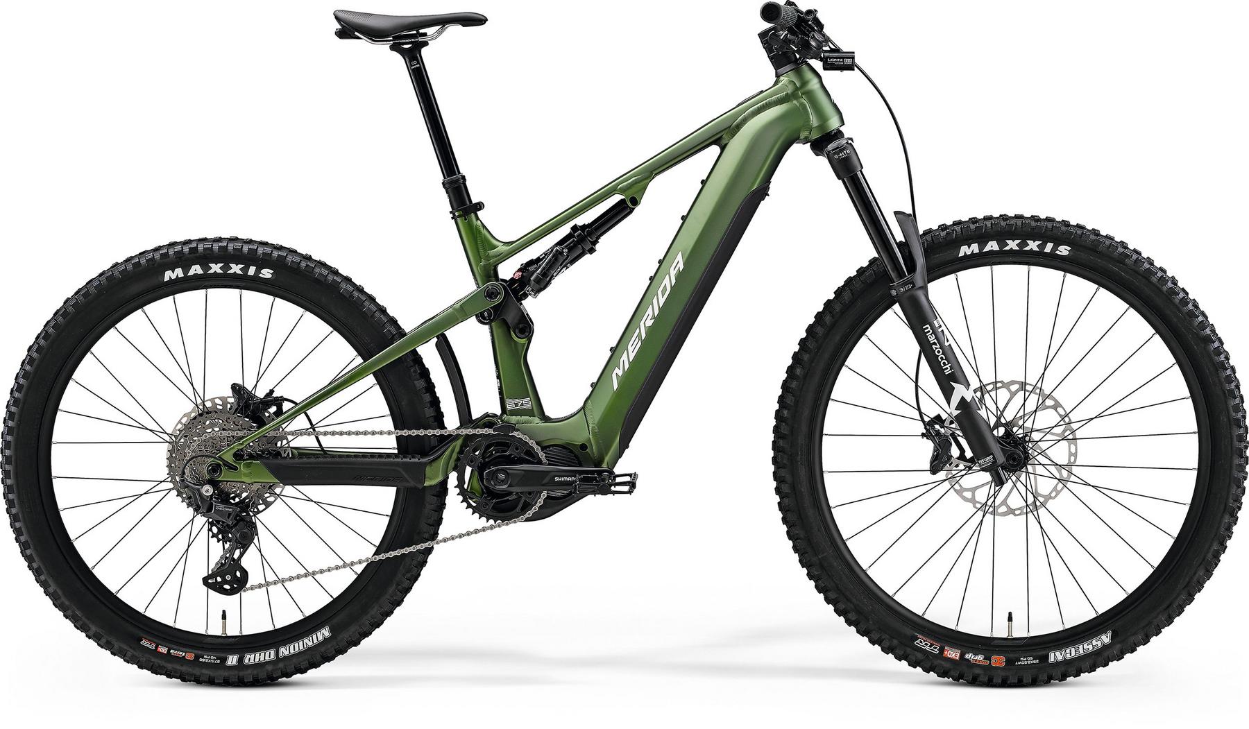 Elektrobicykel MERIDA eONE-SIXTY 675 2024  zelená / biela Veľkosť: S na výšku postavy 161 - 170 cm