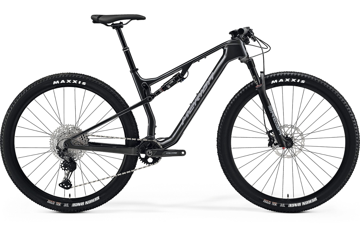 Celoodpružený horský bicykel MERIDA NINETY-SIX RC 5000 tmavostrieborný 2023 Veľkosť: L na výšku postavy 177-190 cm