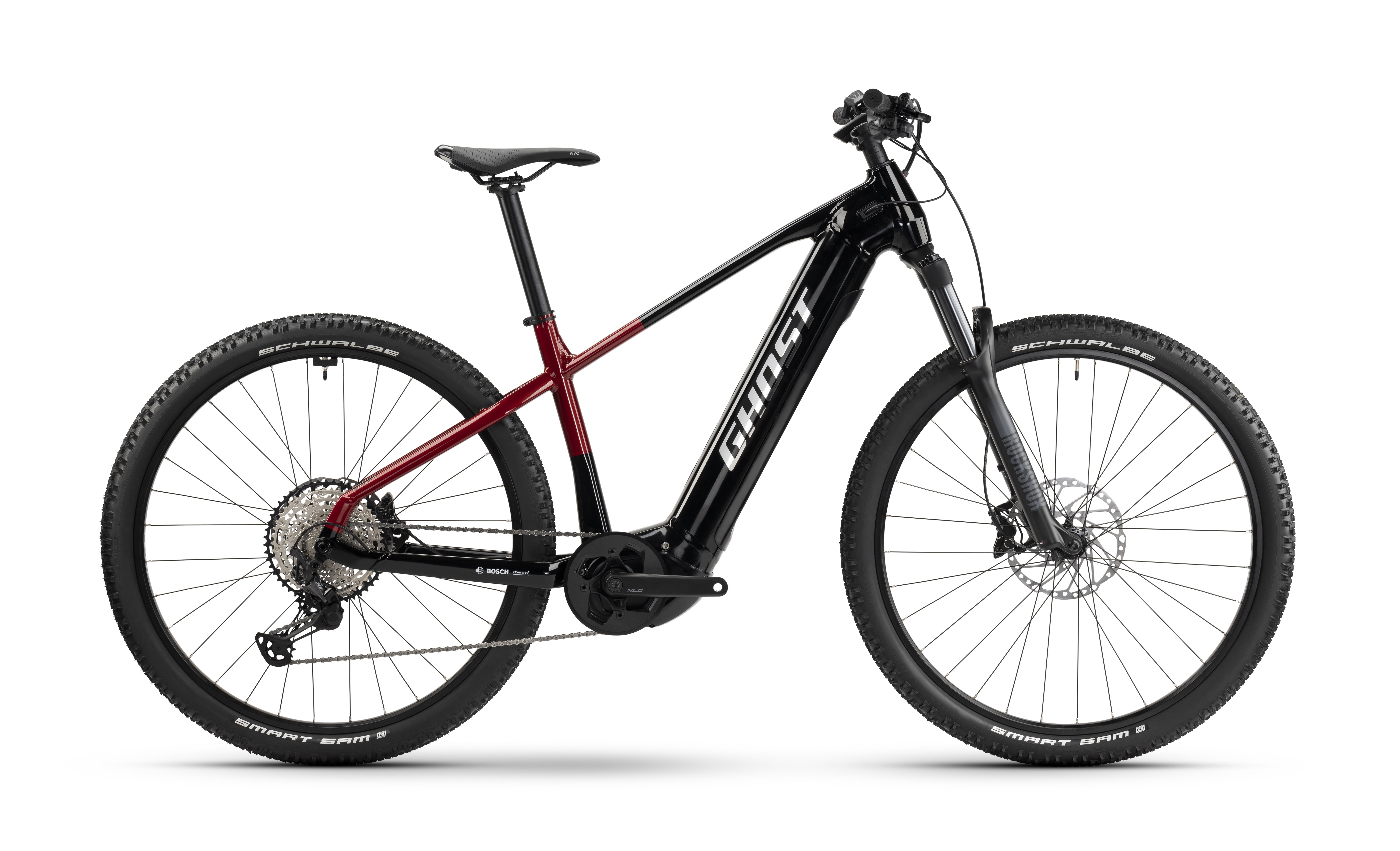 GHOST E-Teru Pro 27,5 B750 Black/Red Veľkosť: XS na výšku postavy 154-166 cm
