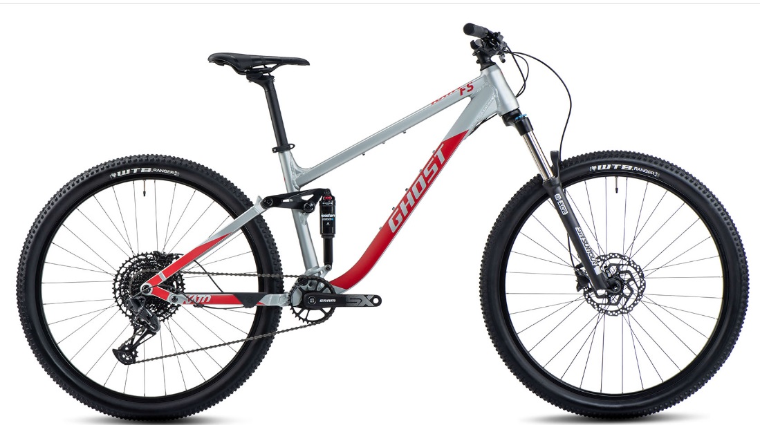 GHOST Kato FS Base 29 Grey/Red  Celoodpružený horský bicykel Veľkosť rámu: XL na výšku postavy 186-196 cm