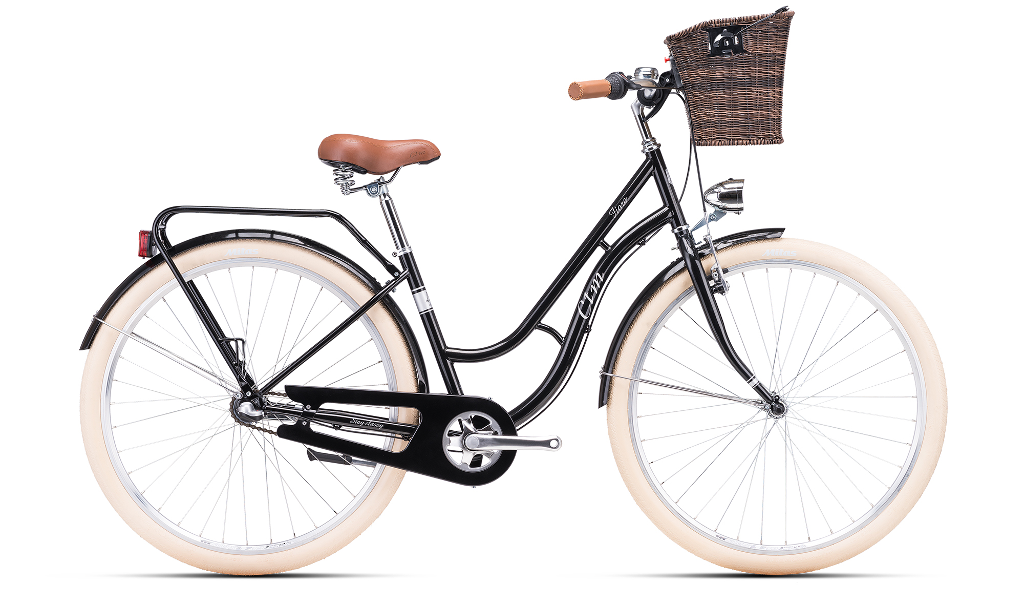Dámsky mestský bicykel CTM FIORE 28"  čierna perleť