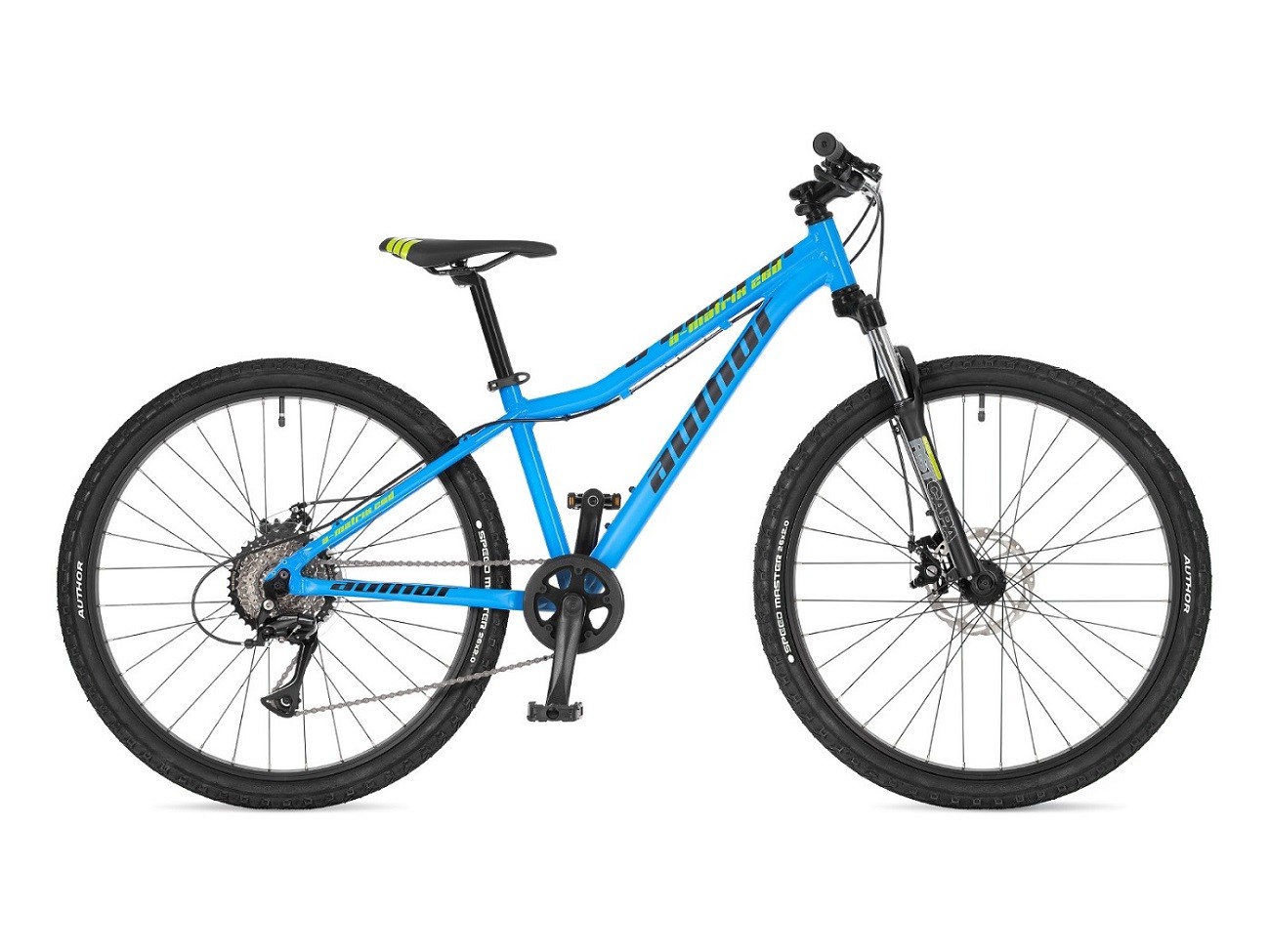 BICYKEL AUTHOR A-MATRIX 26 D 2025 MODRÁ/ČIERNA Veľkosť: 26" na výšku postavy 130 - 150 cm