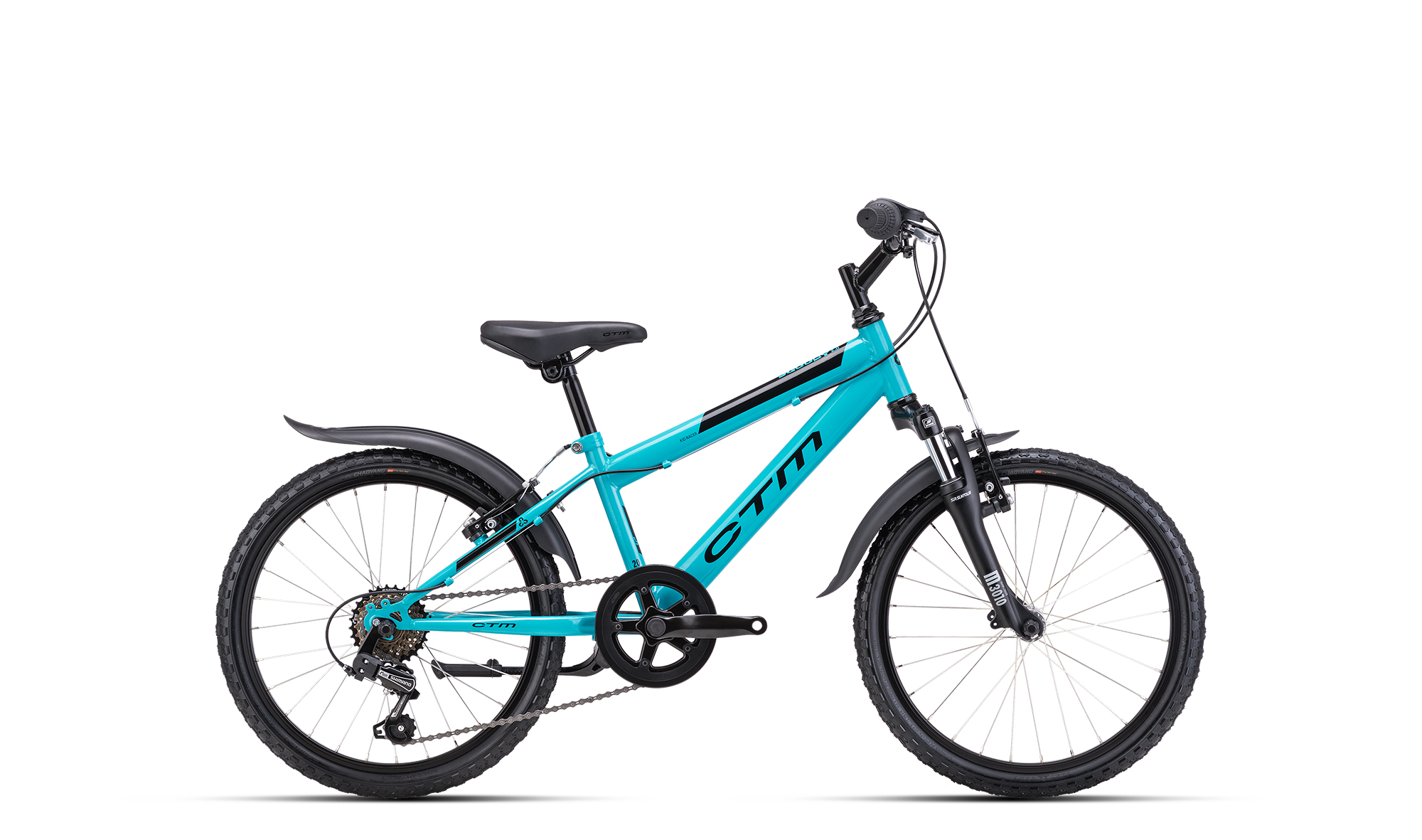 Detský bicykel CTM SCOOBY 2.0 2025  aquamarínová modrá / čierna