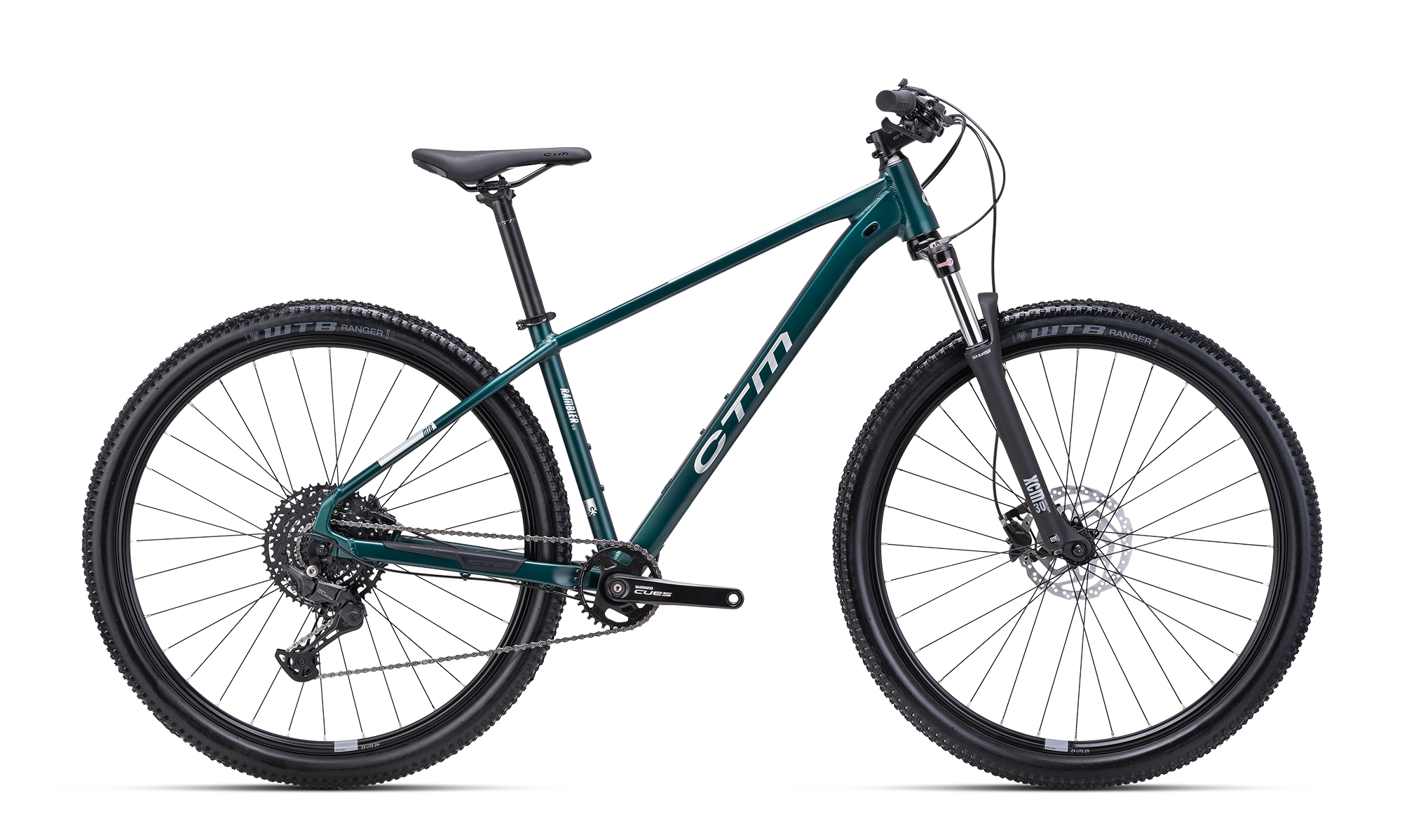 Horský bicykel CTM RAMBLER 3.0 2025  matná tmavozelená / strieborná Veľkosť: M na výšku postavy 160-175 cm