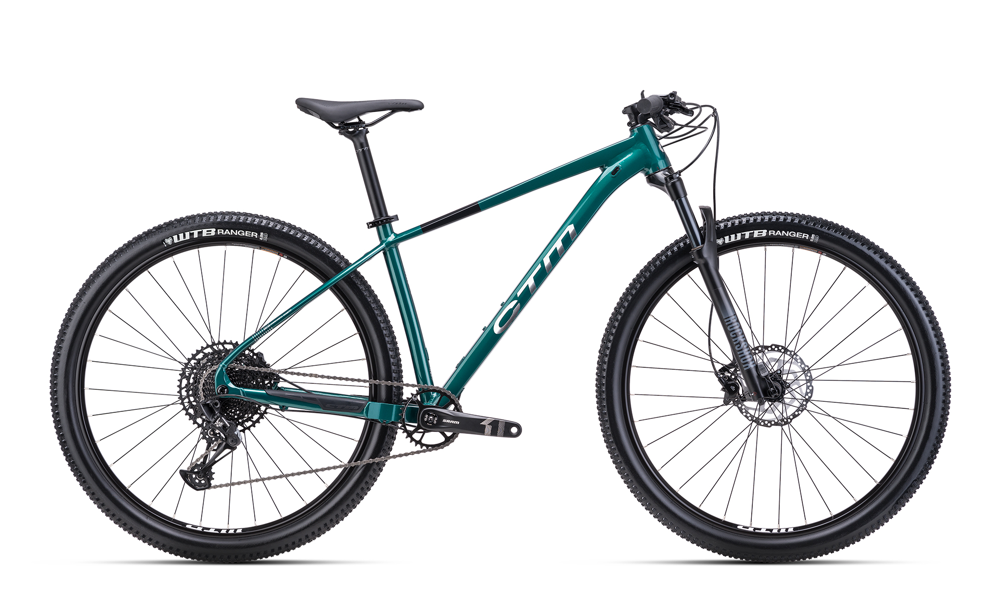 Horský bicykel CTM RASCAL 1.0 2025  tmavozelená / striebornochrómová Veľkosť: XL na výšku postavy 185-205 cm