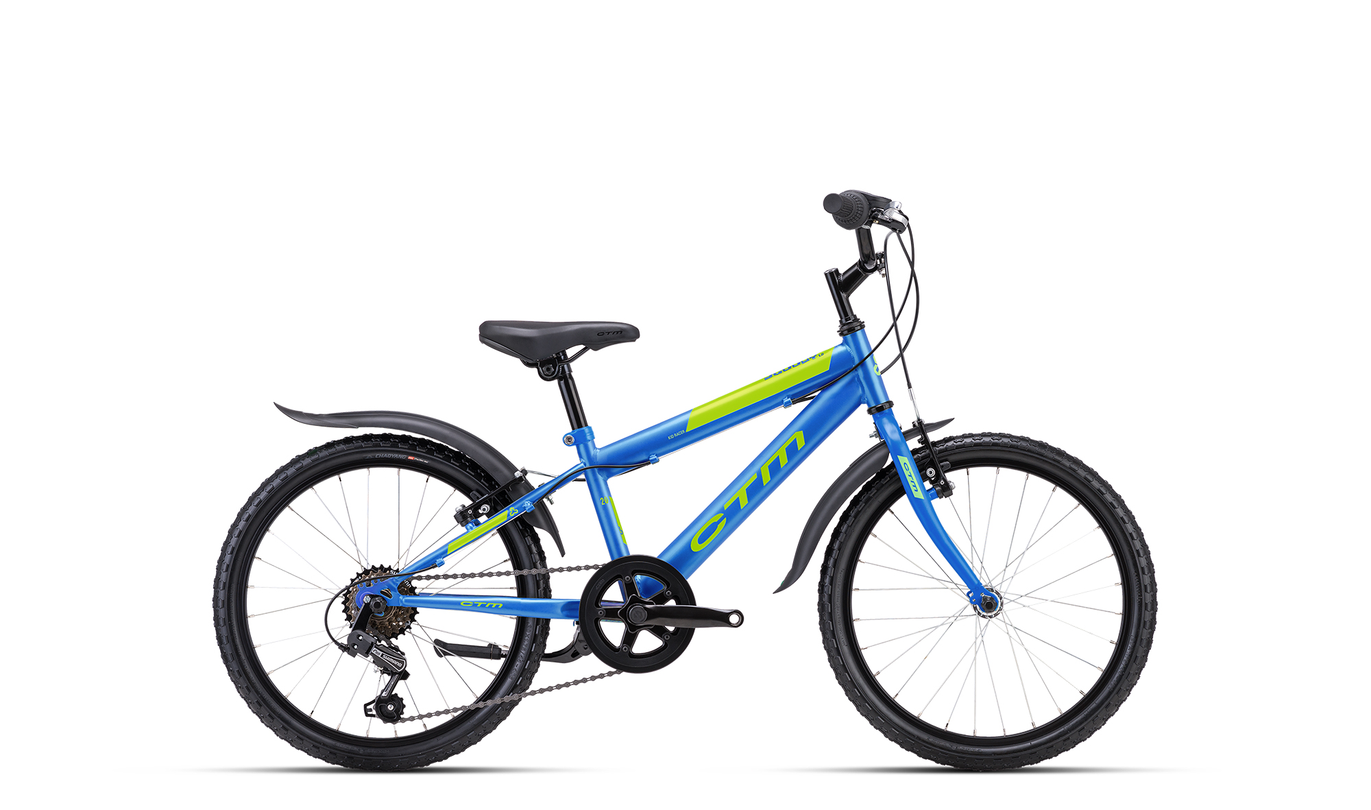 Detský bicykel CTM SCOOBY 1.0 - matná modrá perleť / zelená 2025