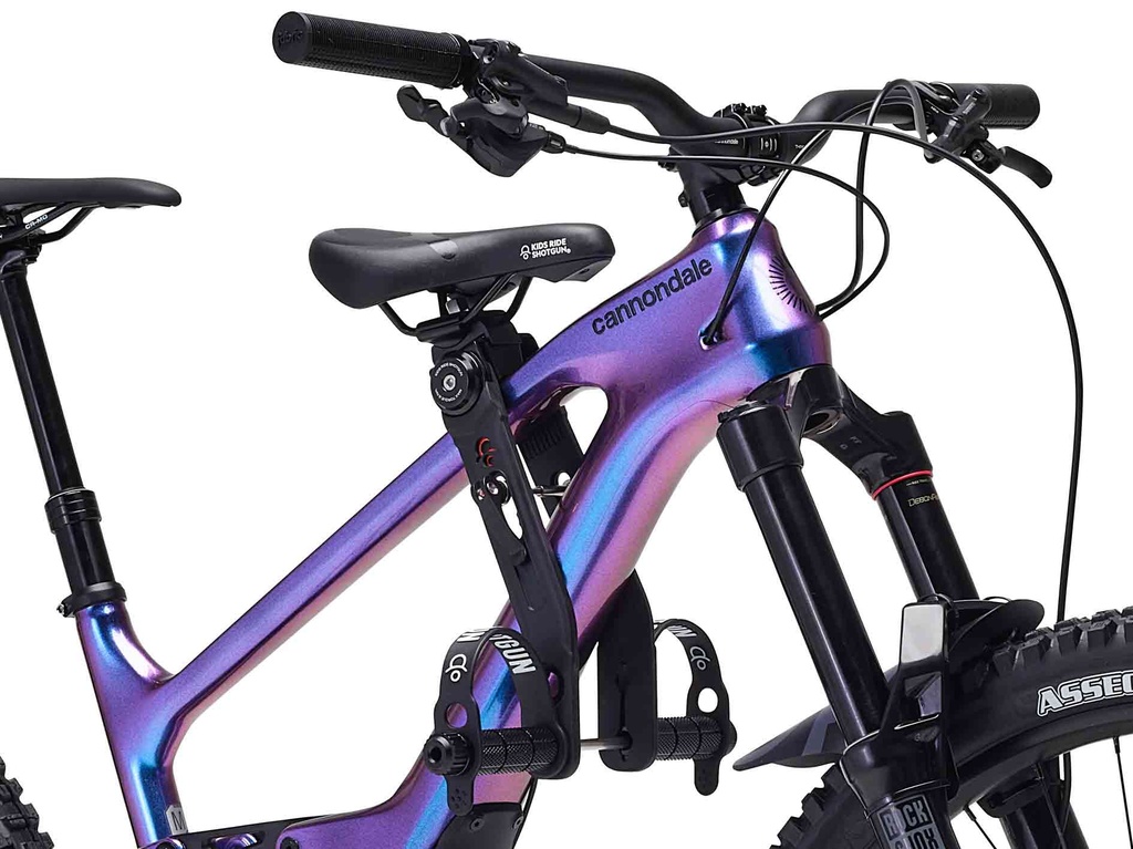 Kids Ride Shotgun Detská sedačka na bicykel 2.0, Čierna