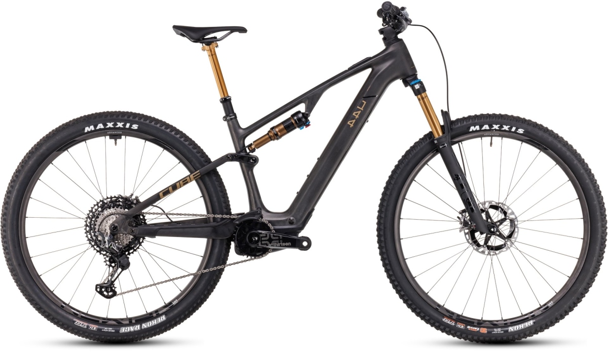 Celoodpružený horský elektrobicykel CUBE AMS HYBRID ONE44 C68 2025  carbon golddust Varianta: veľkosť XL