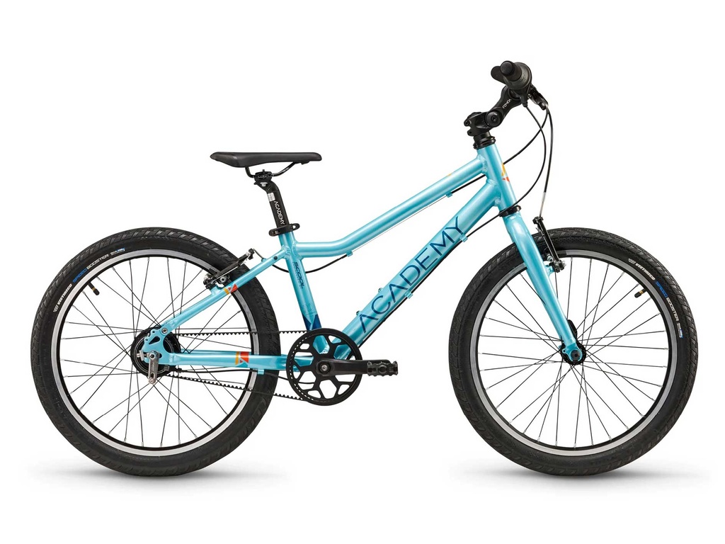ACADEMY Detský bicykel Grade 4 Belt 20" 2025 Tyrkysová, Žltá/Modrá/Fialová
