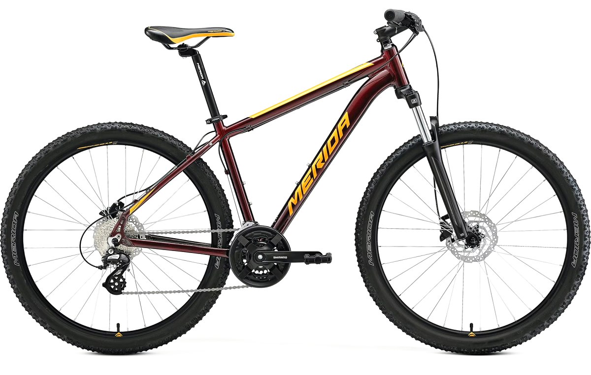 Horský bicykel MERIDA BIG.NINE 15 2022  červený(oranžový) Veľkosť: XL na výšku postavy 184-190cm