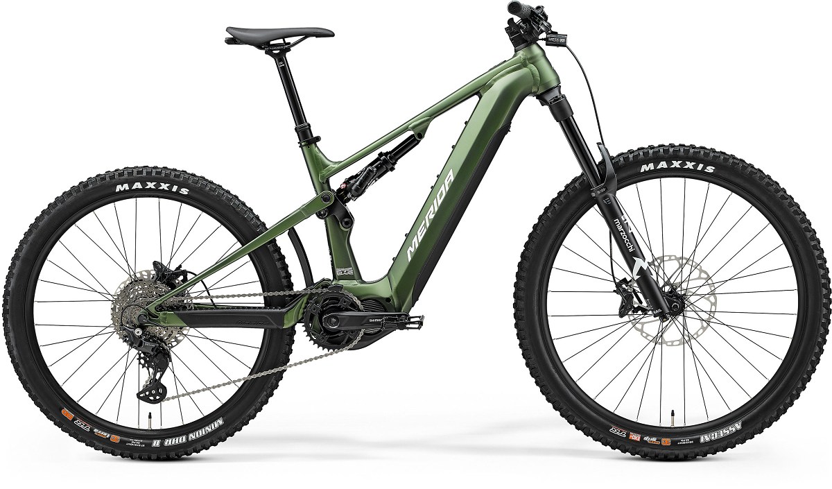 Elektrobicykel MERIDA eONE-SIXTY 675 2025  matný zelený(biely) Veľkosť rámu: L na výšku postavy 178-185 cm