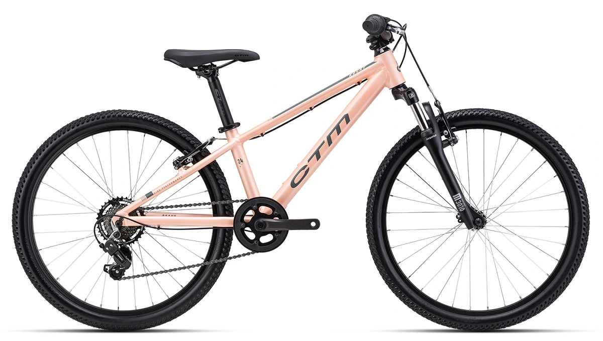 Detský bicykel CTM ROCKY 1.0 2026  matná svetloružová Veľkosť rámu: 24" na výšku postavy 125-145 cm