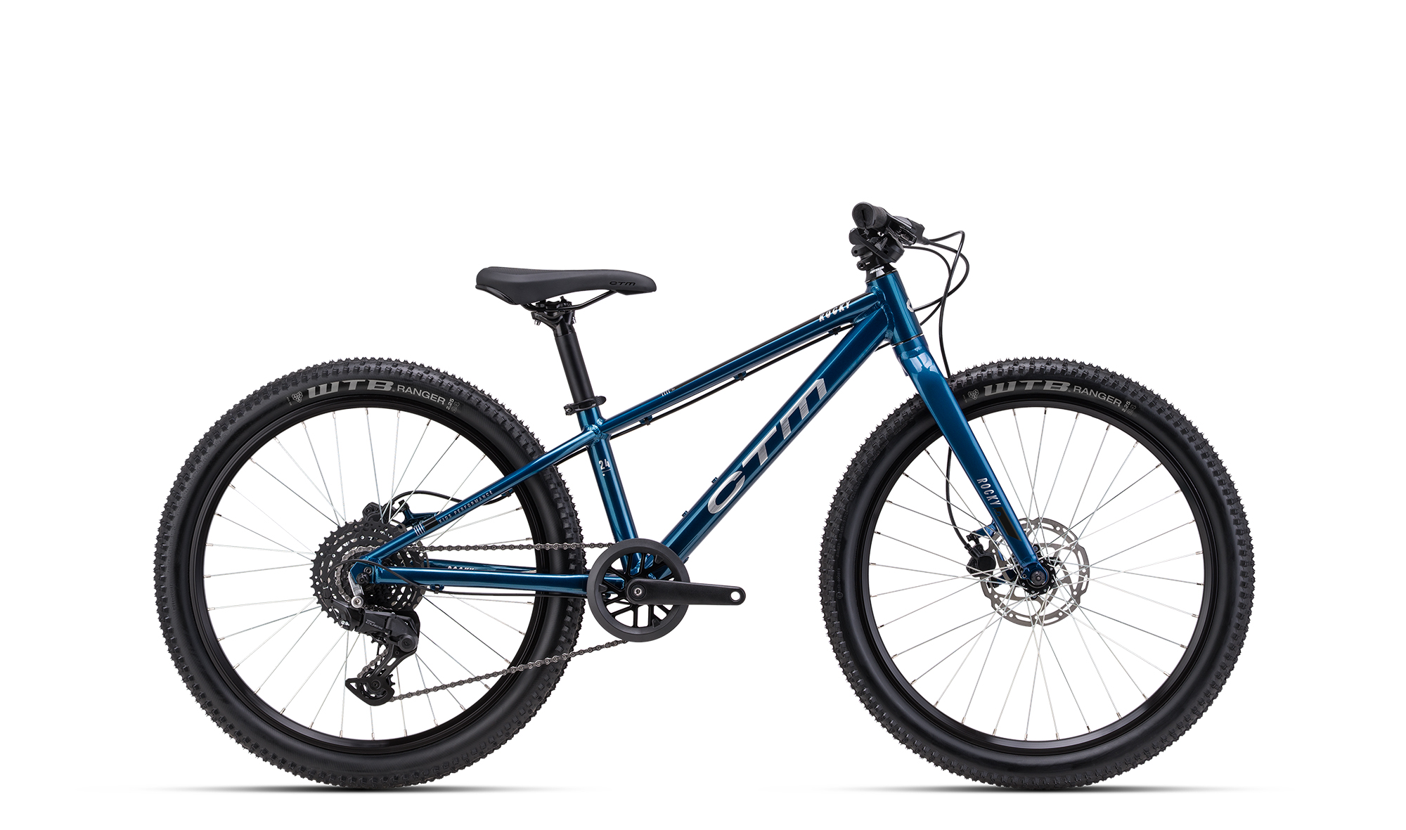Detský bicykel CTM ROCKY 4.0 2026  modrá Veľkosť rámu: 24" na výšku postavy 125-145 cm