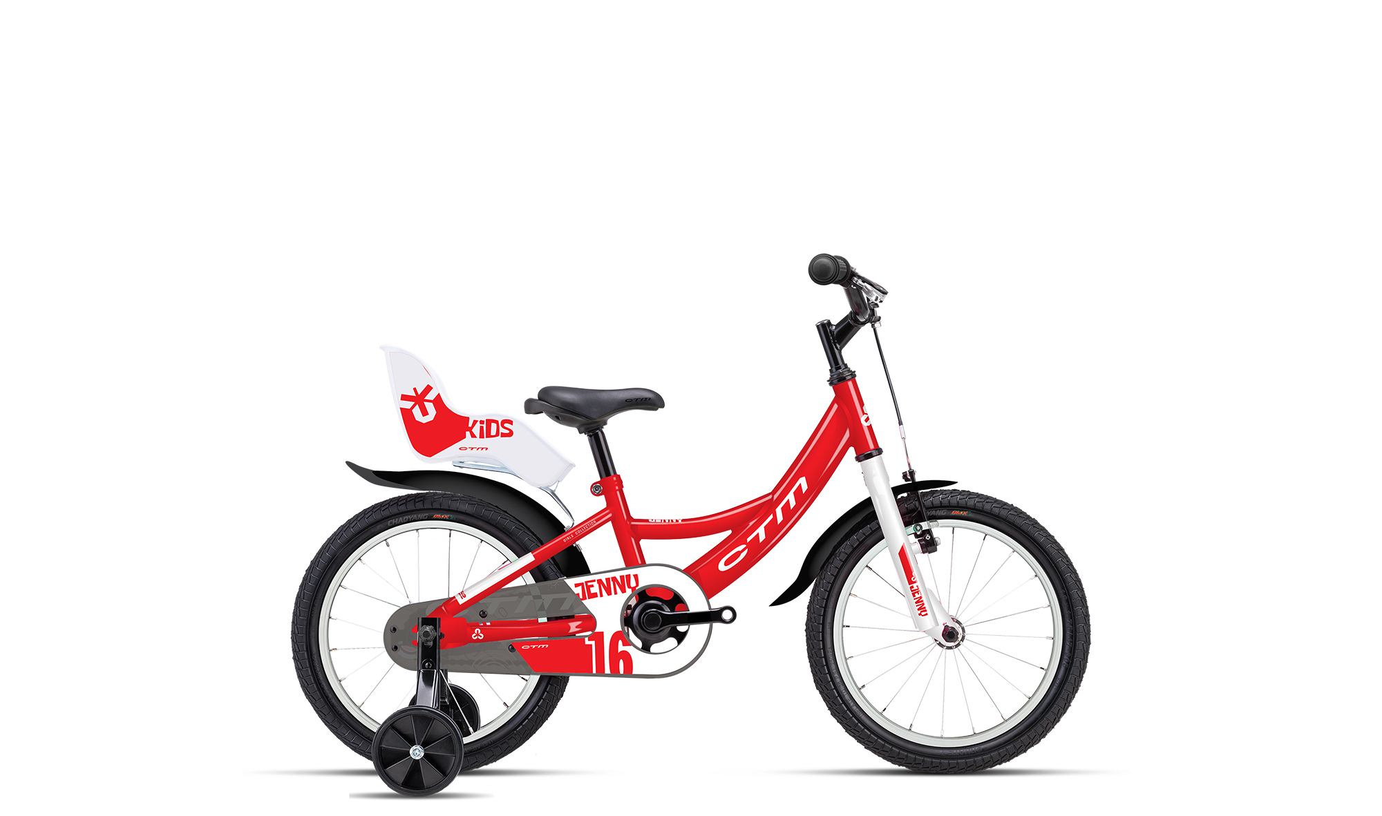 Detský bicykel CTM JENNY 2026  červená Veľkosť rámu: 16" na výšku postavy 105-120 cm