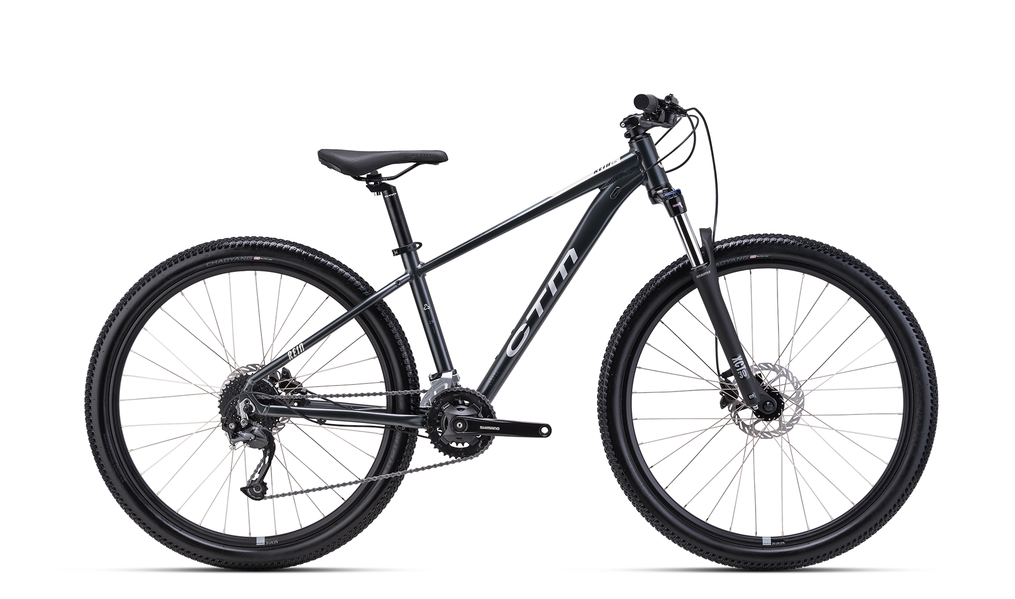 Horský bicykel CTM REIN 2.0 29 2026  matná antracitová Veľkosť: L na výšku postavy 175 cm - 185 cm