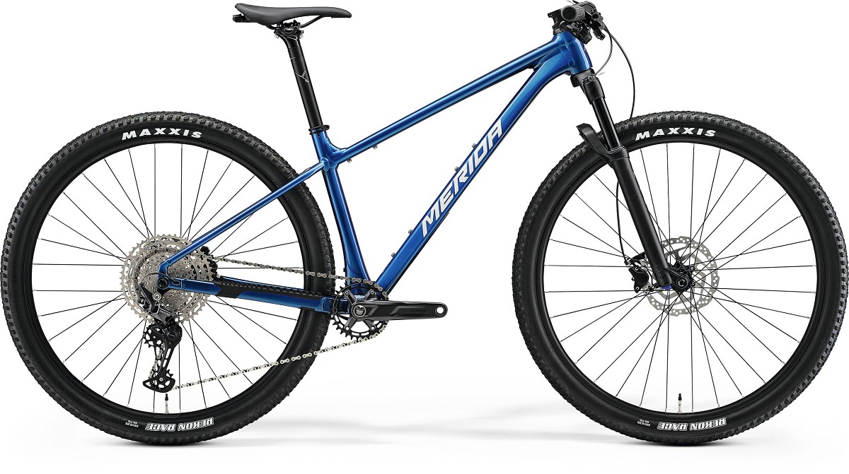 Horský bicykel MERIDA BIG.NINE 700 2025  lesklý modrý(strieborný) Veľkosť rámu: L na výšku postavy 179-186 cm