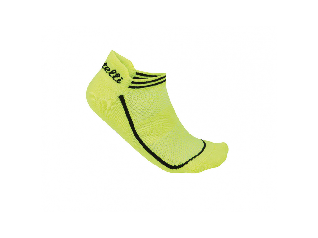 Ponožky CASTELLI INVISIBILE žltá fluo