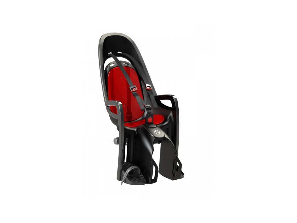 Detská sedačka HAMAX Zenith na nosič šedo-červená