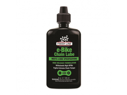 Molybdenový olej na reťaz Elektrobicyklov FINISH LINE E-Bike Chain Lube 120ml-kvapkadlo