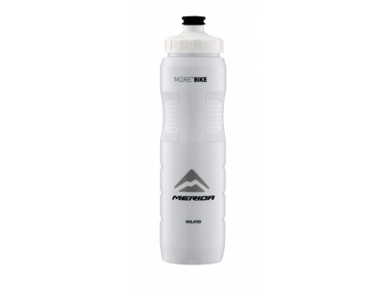Fľaša Termo 3002 MERIDA V-logo čierna/biela 0.7 l