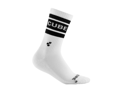 Ponožky CUBE After Race High Cut white