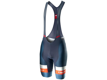 123678 panske cyklisticke kratke nohavice s trakmi castelli 20026 competizione oranzova biela ocelovo seda