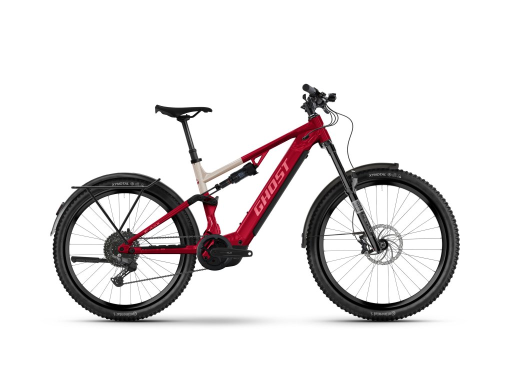 GHOST E-ASX Essential EQ Rebel Red/Pebble Glossy (Rám S)