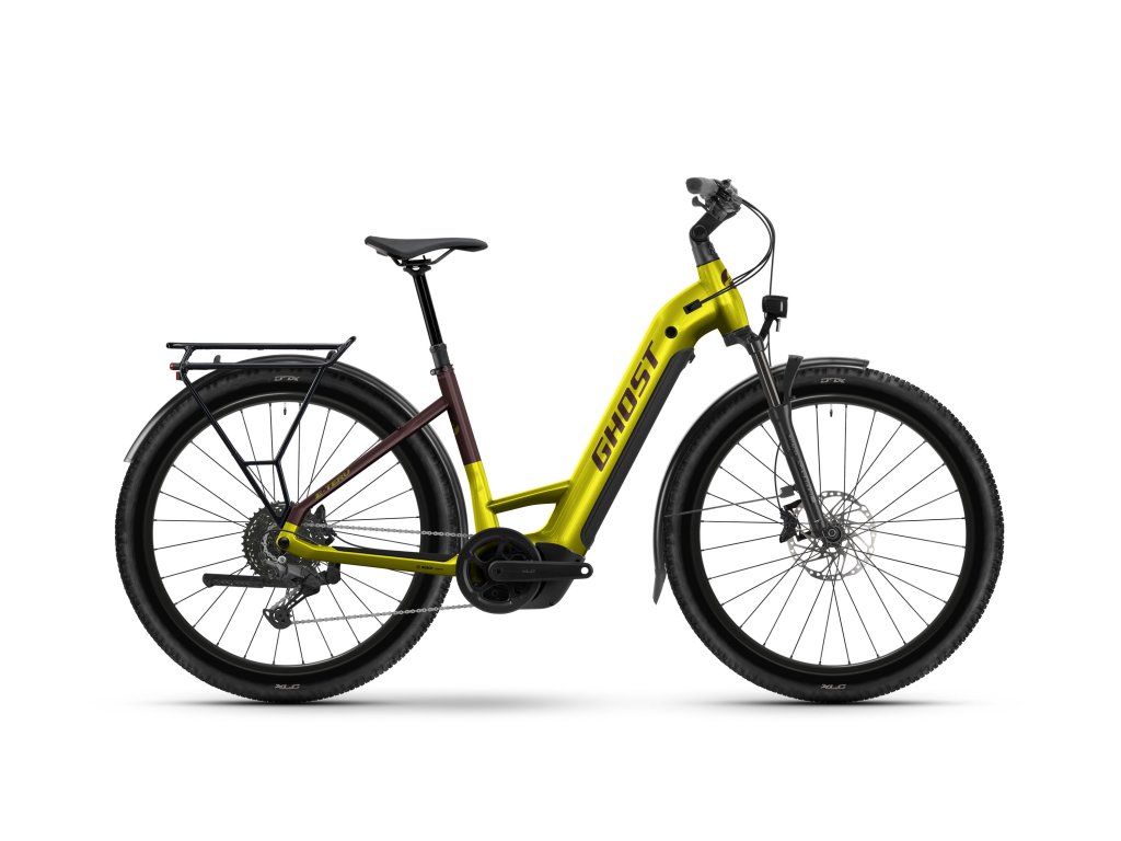 GHOST E-Teru Universal EQ Low Harvest Yellow/Cocoa Brown Glossy (Rám S)