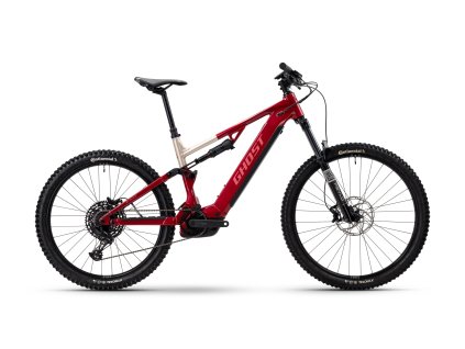 GHOST E-ASX Essential Rebel Red/Coffee Pebble (Rám S)