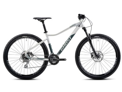 GHOST Lanao Essential 27.5 Pearl White/Metallic Green Gloss (Rám XS)