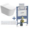ADAPTA Basic CUBE závěsná sprchovací toaleta + Geberit Duofix 111.003.00.2