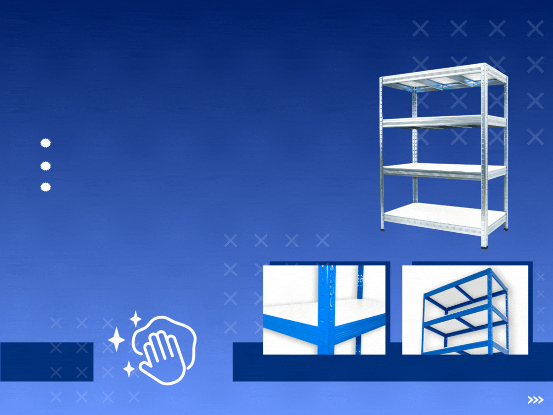 Regály lamino omyvatelné