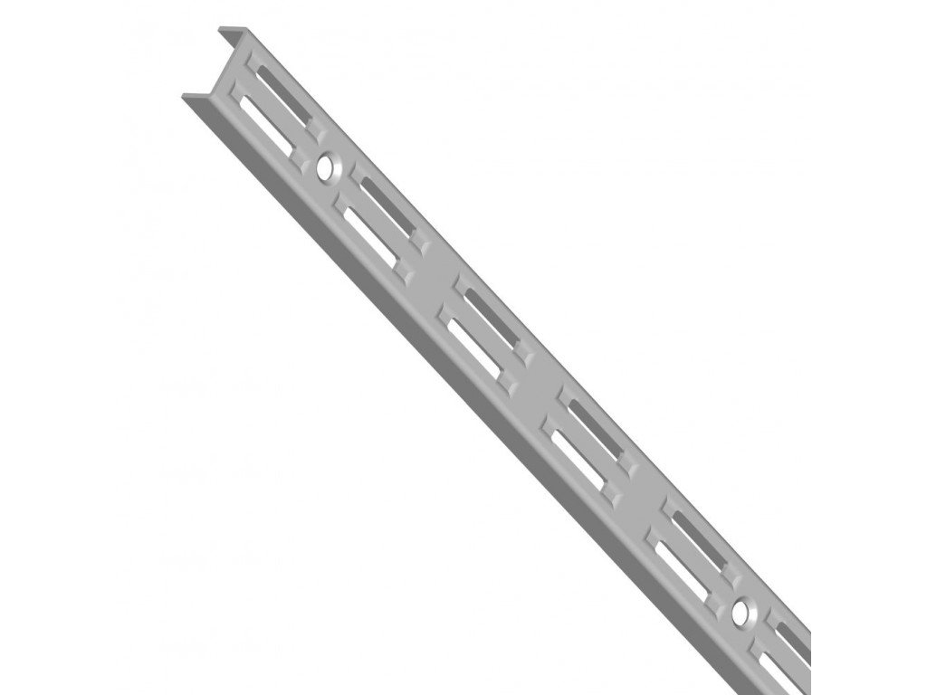 Nástěnná lišta 100 cm stříbrná