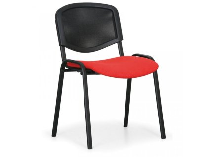 Konferenční čalouněná židle, červená Biedrax Z9850cv