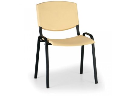 Konferenční plastová židle, žlutá Biedrax Z8982zl, podnož černá