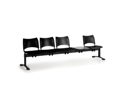 Lavice do čekárny plastová Visio Biedrax LC9289c - podnož černá