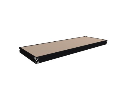 Samostatné patro k velkému regálu Biedrax 60 x 160 cm - černé, 200 kg na polici