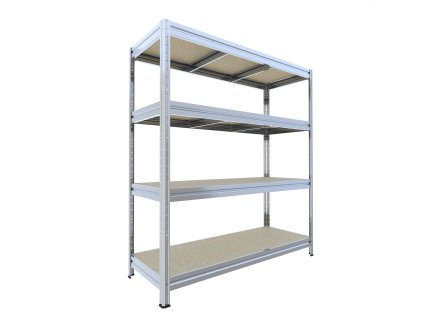 Schwerlastregal Biedrax 60 x 200 x 177 cm, 4 Fachböden - verzinkt/Spanplatten JSD 10 mm, Fachlast 350 kg