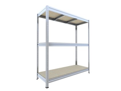 Schwerlastregal Biedrax 60 x 160 x 177 cm, 3 Fachböden - verzinkt/Spanplatten JSD 15 mm, Fachlast 200 kg