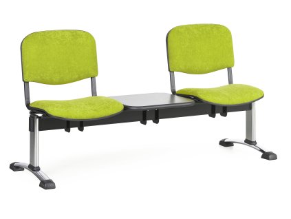 Lavice do čekárny čalouněná Viva Biedrax LC9375z - podnož chromovaná