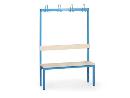 Lavička s věšáky do šatny LS7504 - délka 1 m