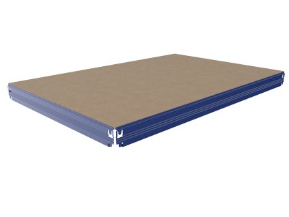 Patro k regálu Biedrax 35 x 75 cm, modré, police MDF, nosnost 200 kg