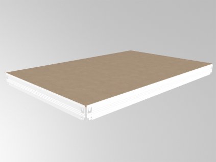 Patro k regálu Biedrax 60 x 120 cm, bílé, police MDF, nosnost 200 kg