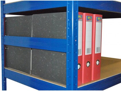 zábrana proti vypadnutí věcí z regálu 35 cm modrá