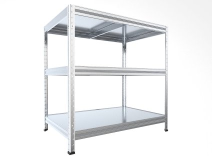 Regał metalowy do garażu Biedrax 45 x 60 x 90 cm, ocynkowany - 3 półki ocynk