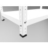 Šroubovaný regál do dílny Biedrax 30 x 150 x 250 cm, bílý, nosnost 150 kg na polici