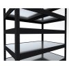Schwerlastregal Biedrax 60 x 75 x 210 cm, Schwarz, 7 Stahlböden verzinkt, Fachlast 150 kg pro Fachboden